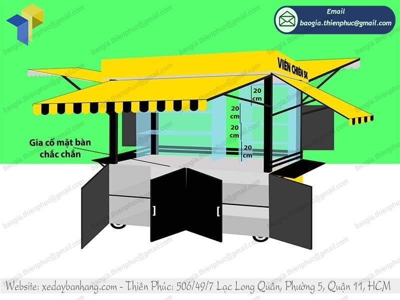 gia công xe cá viên chiên giá rẻ