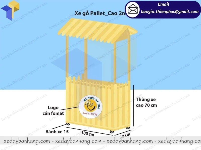 gia công xe đẩy bán hủ tiếu