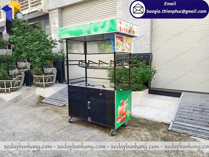 gia công xe inox bán sinh tố trái cây