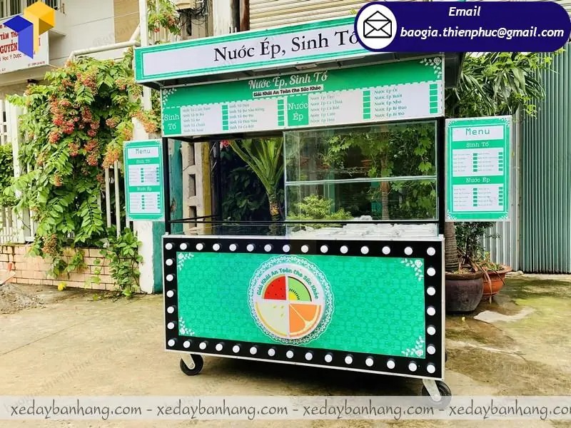 gia công xe sắt bán sinh tố nước ép