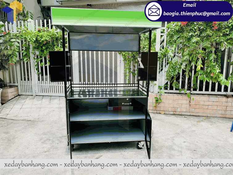 gia công xe sắt bán trà bí đao