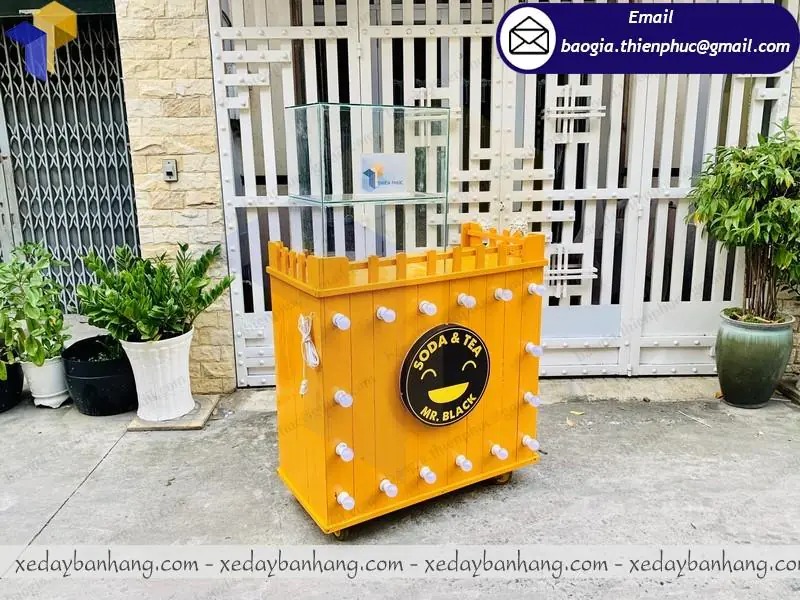 gia công xe trà sữa di động