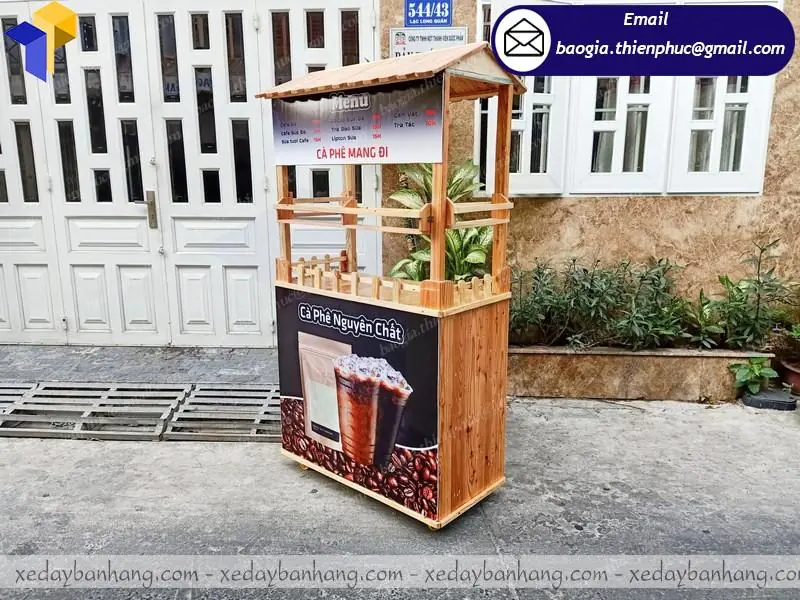 xe bán cà phê pha máy