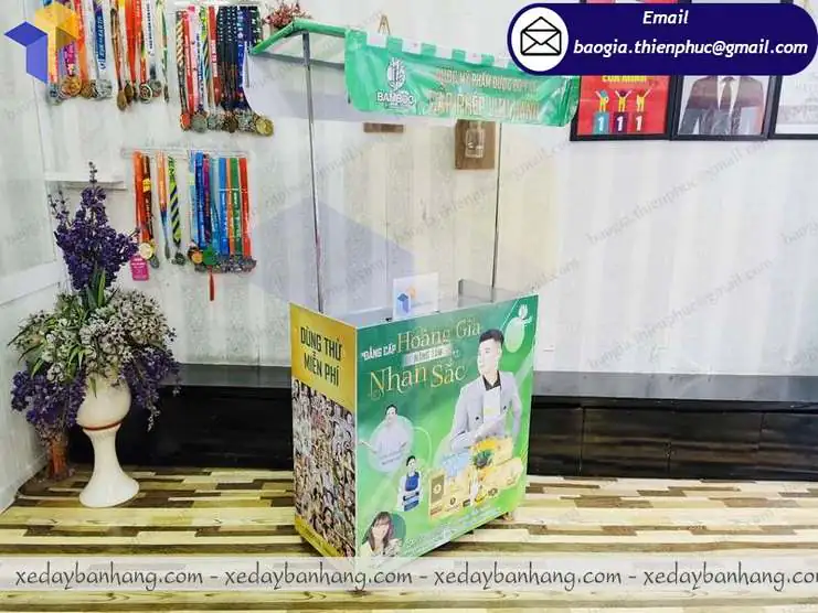 hình ảnh booth lắp ráp quảng cáo