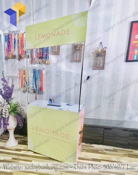 hình ảnh booth trưng bày sản phẩm