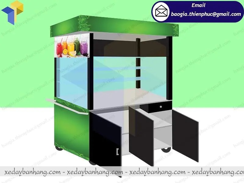 hình ảnh quầy bán nước ép trái cây