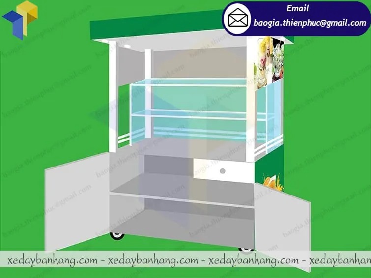 hình ảnh quầy bán trà sữa vỉa hè