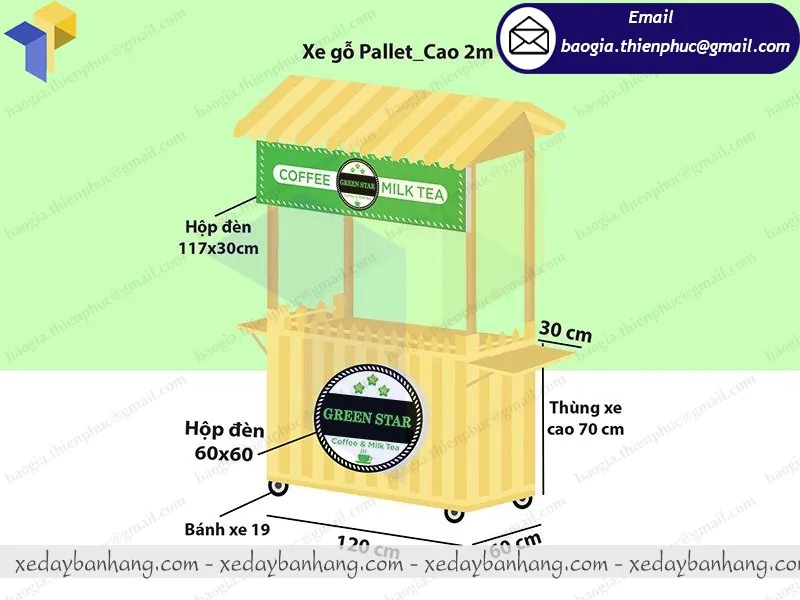 hình ảnh tủ bán cafe di động