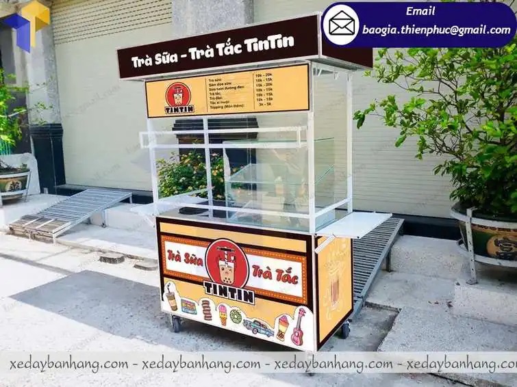 hình ảnh tủ bán trà sữa giá rẻ