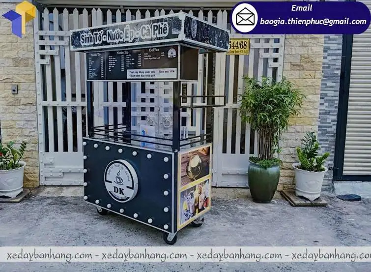 hình ảnh tủ inox bán cafe