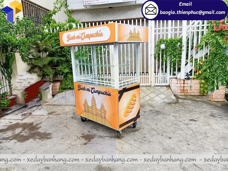 hình ảnh xe bán bánh mì que