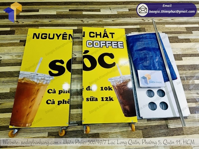 hình ảnh xe bán cà phê di động