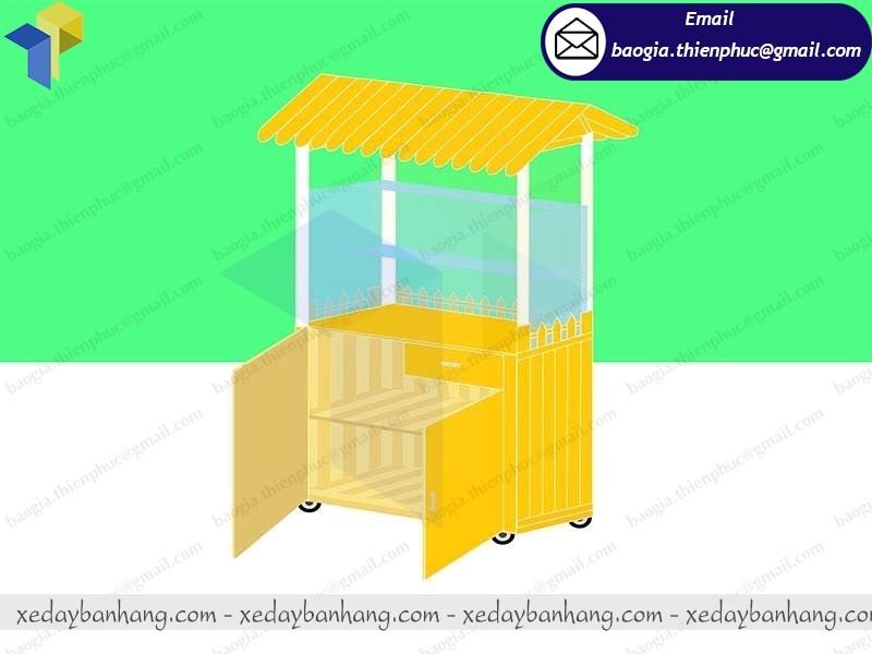hình ảnh xe bán đồ ăn vặt bánh mì