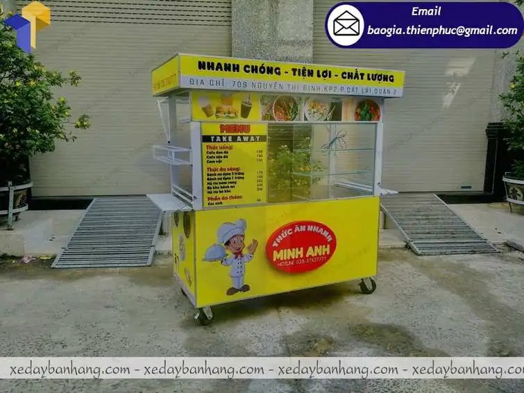 hình ảnh xe bán xiên que tự chọn