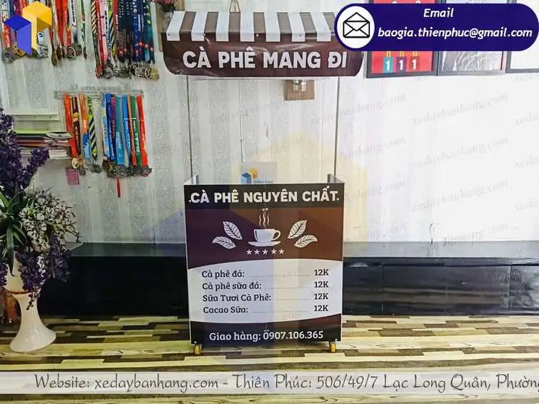 hình ảnh  xe cafe lưu động
