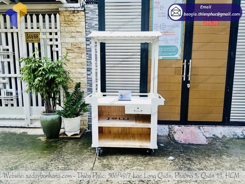 hình ảnh xe đẩy bán cá viên chiên