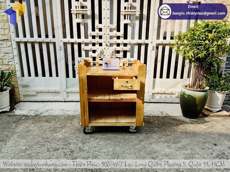 hình ảnh xe gỗ cafe đẹp