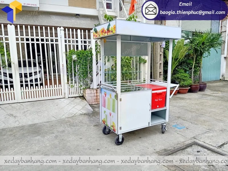 hình ảnh xe inox bán nước ép