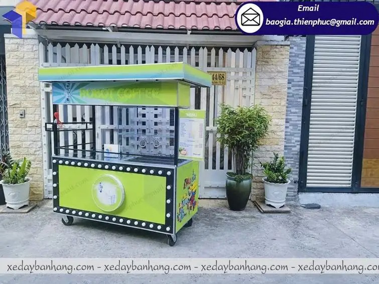 hình ảnh xe sắt bán cafe giá rẻ