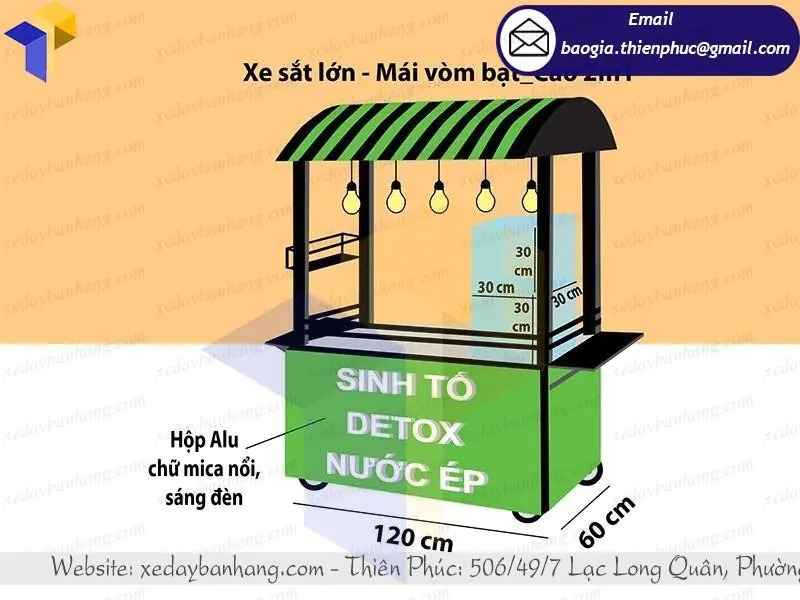 hình ảnh xe sắt bán sinh tố