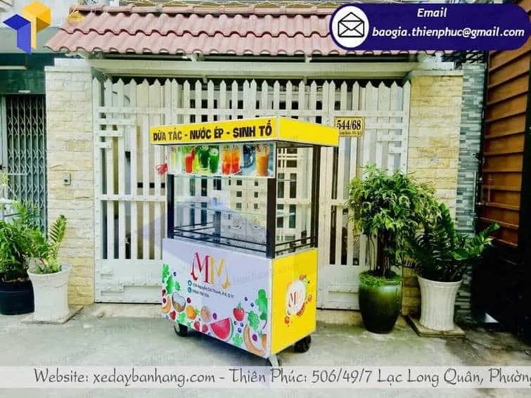 hình ảnh xe sinh tố bằng inox