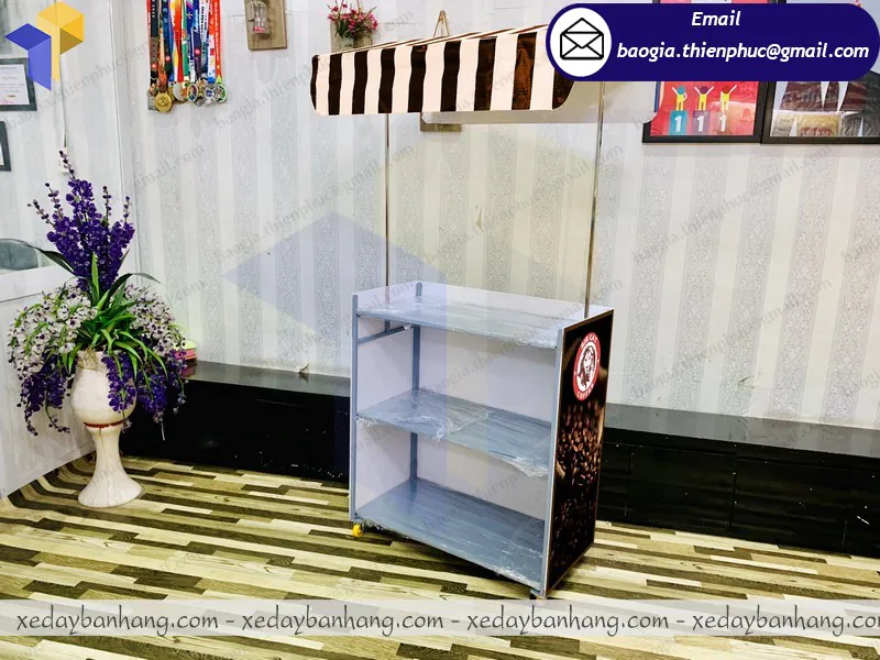 mẫu booth bán cafe rang nguyên hạt