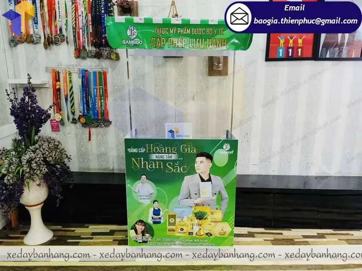 mẫu booth lắp ráp quảng cáo đẹp