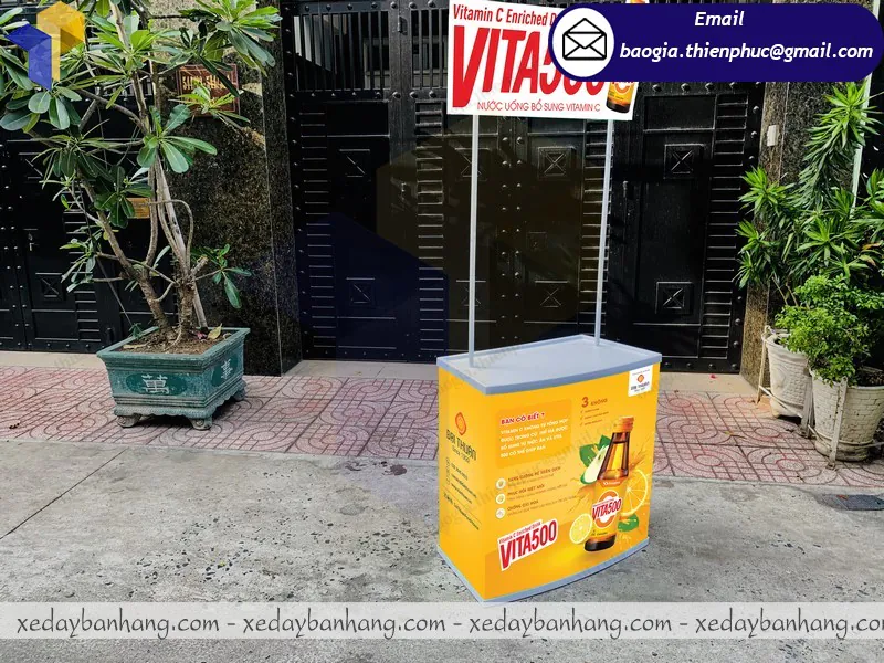 mua booth nhựa bán nước vitamin đẹp