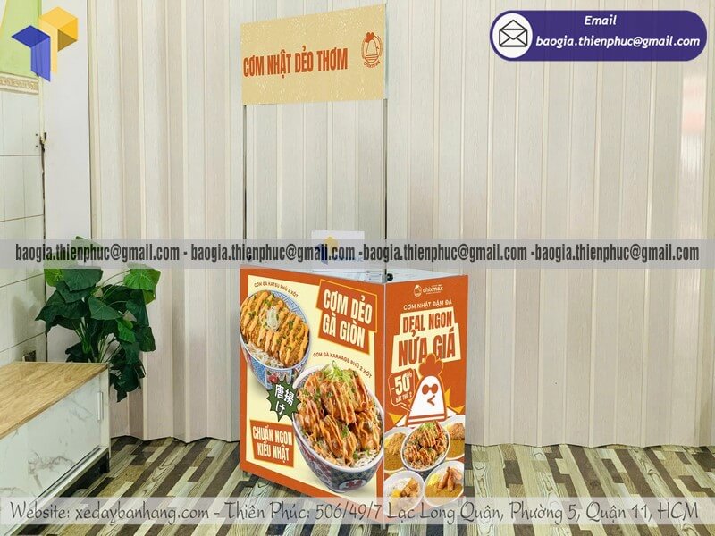 Mẫu booth sắt giới thiệu sản phẩm siêu thị gấp gọn bán tại Việt Nam giá sỉ toàn quốc