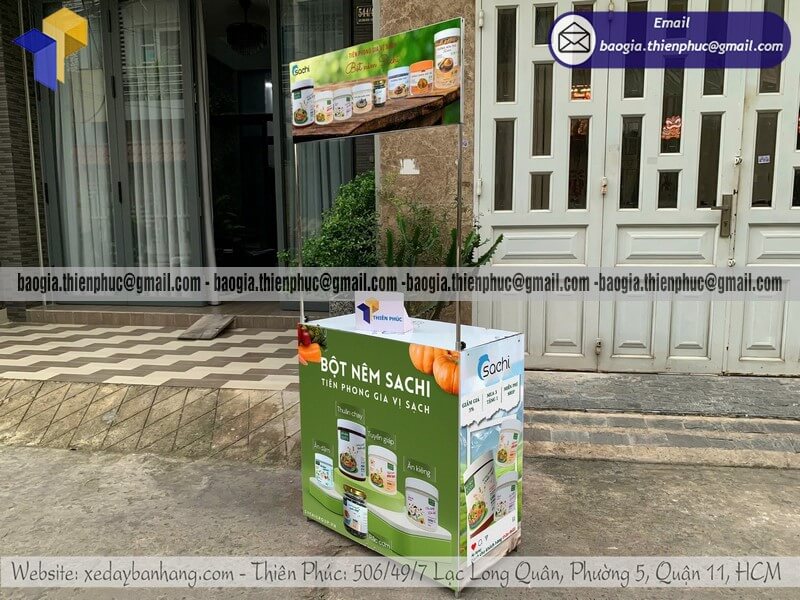 Mẫu booth sắt tiếp thị lưu động bán hàng ngoài trời cho doanh nghiệp tổ chức sự kiện activation