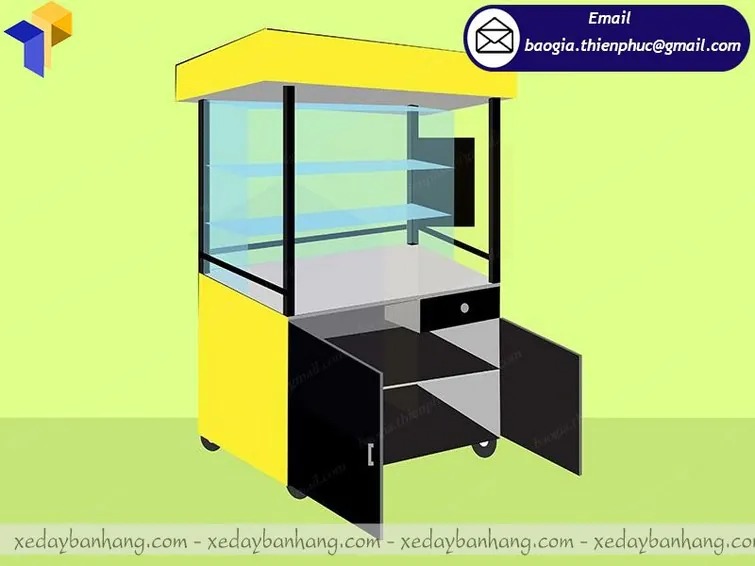 mẫu quầy bán sinh tố trà sữa đẹp