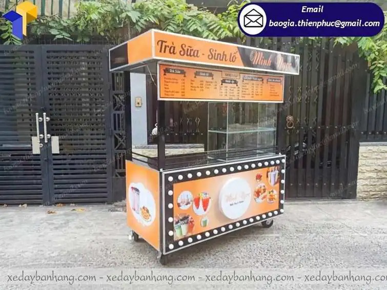 mẫu quầy kiot bán trà sữa đẹp