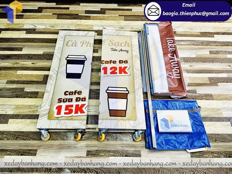 mẫu quầy lắp ráp bán cà phê sạch đẹp
