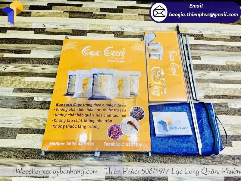 mẫu quầy sampling sắt bán gạo giá rẻ