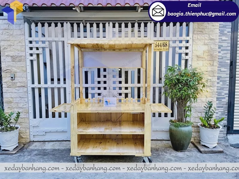 mẫu tủ bán cafe di động đẹp