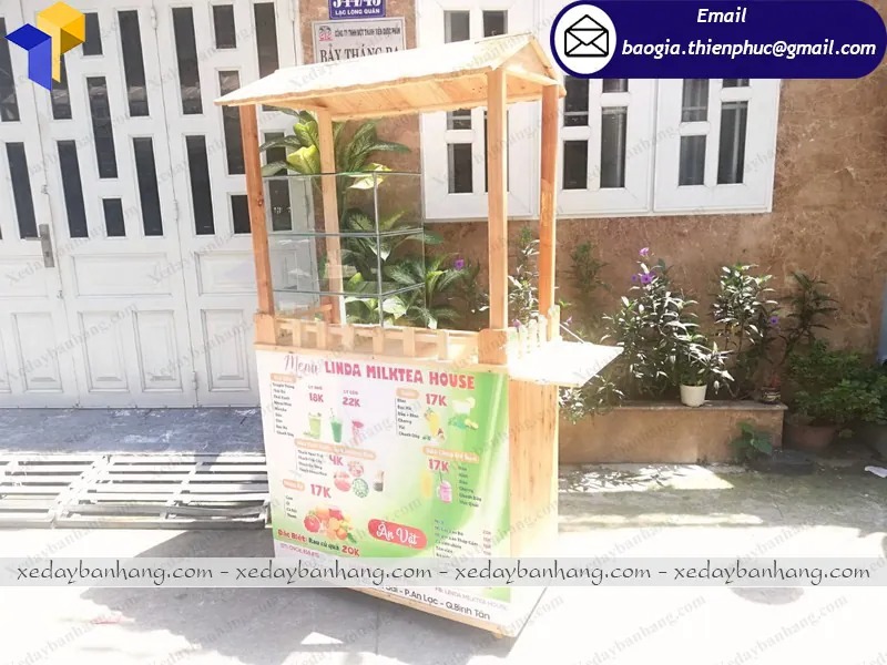 mẫu tủ bán trà sữa trân châu đẹp