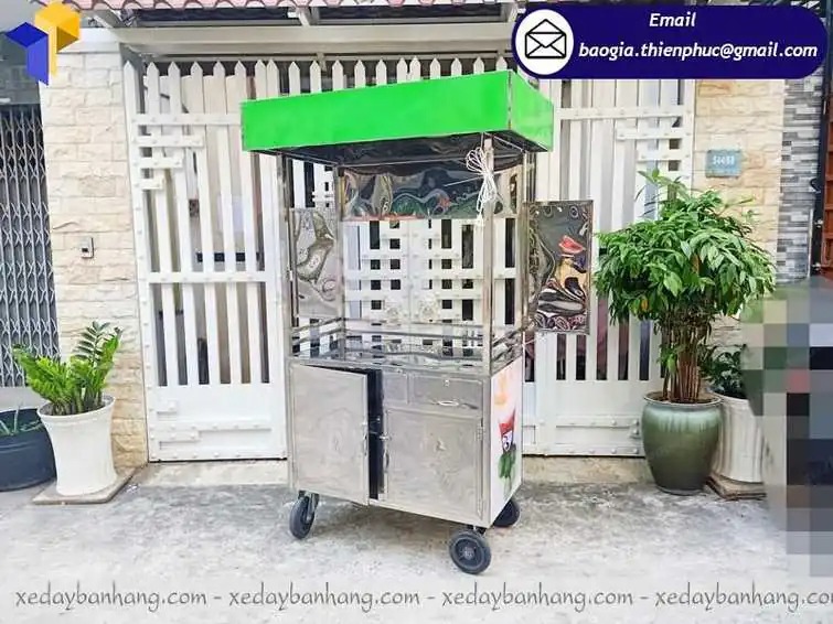 mẫu tủ inox bán cafe pha máy đẹp