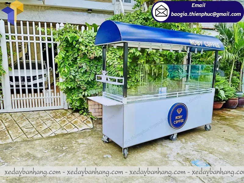 mẫu tủ sắt lớn bán cafe espresso rẻ đẹp
