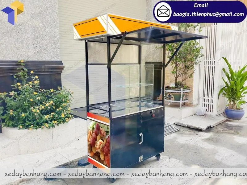 mẫu xe bán bánh mì thịt nướng đẹp