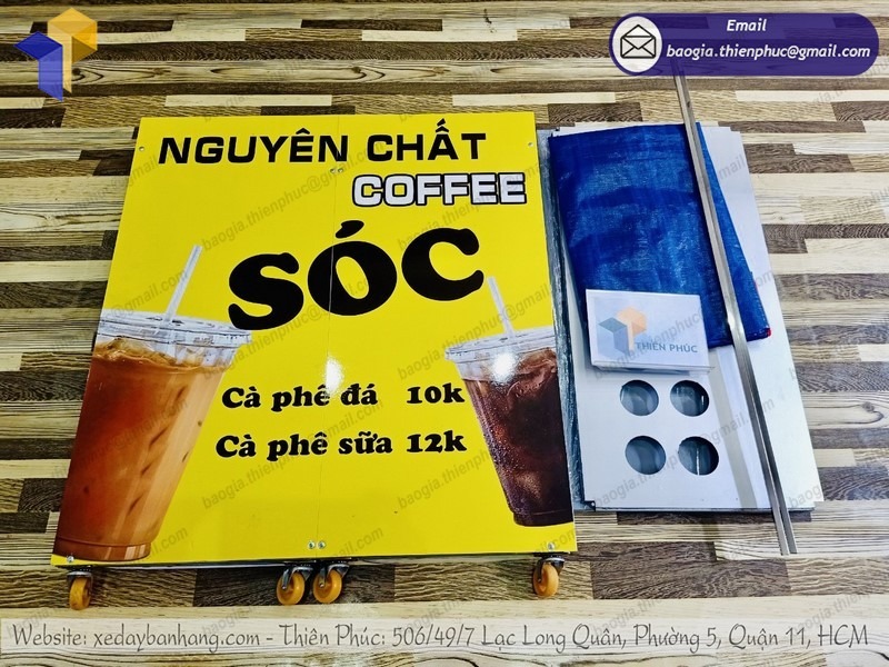 mẫu xe bán cà phê di động đẹp