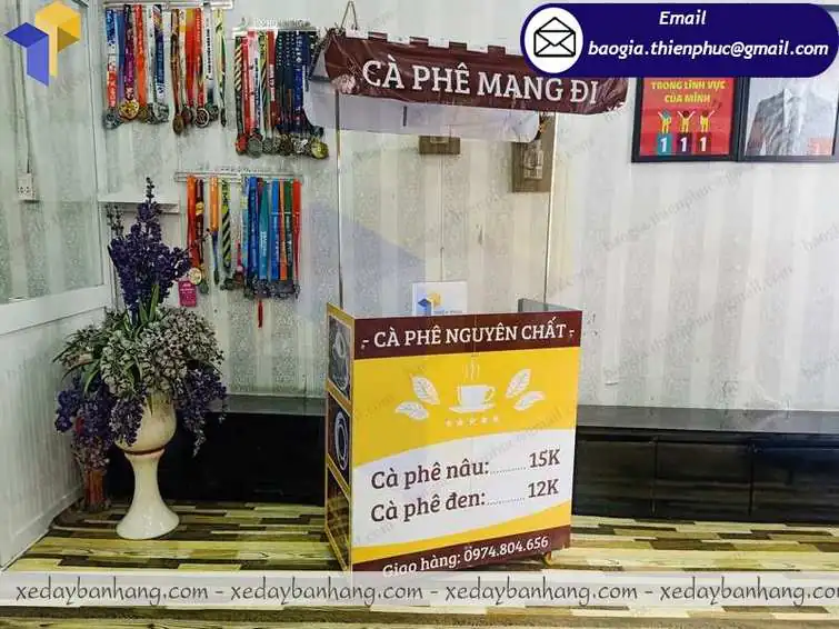 mẫu xe bán cà phê vỉa hè  đẹp