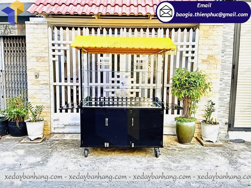 mẫu xe bán cafe pha máy đẹp