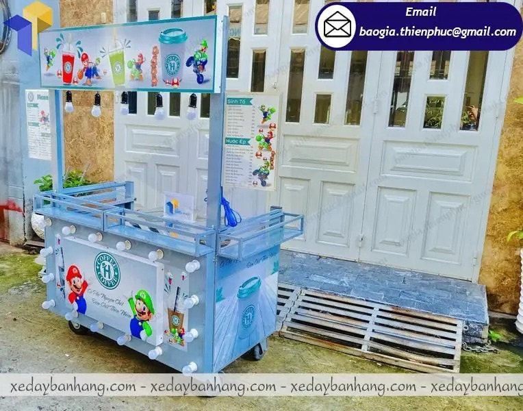 mẫu xe bán cafe vỉa hè đẹp