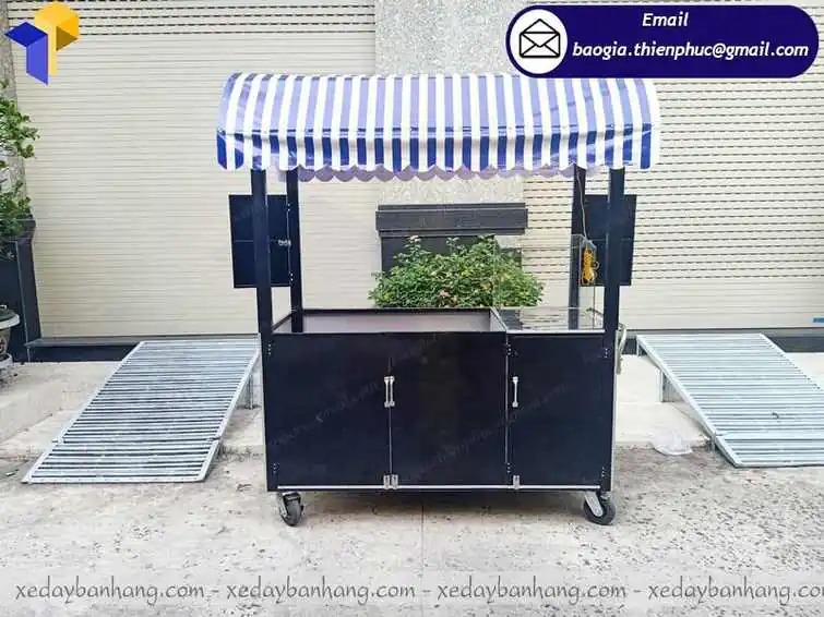 mẫu xe bán kem bằng inox đẹp