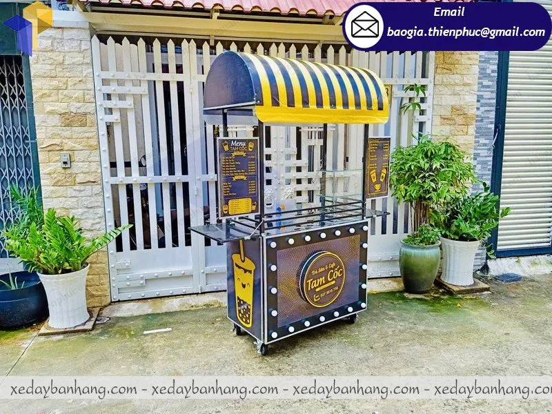 mẫu xe bán trà sữa full topping rẻ đẹp