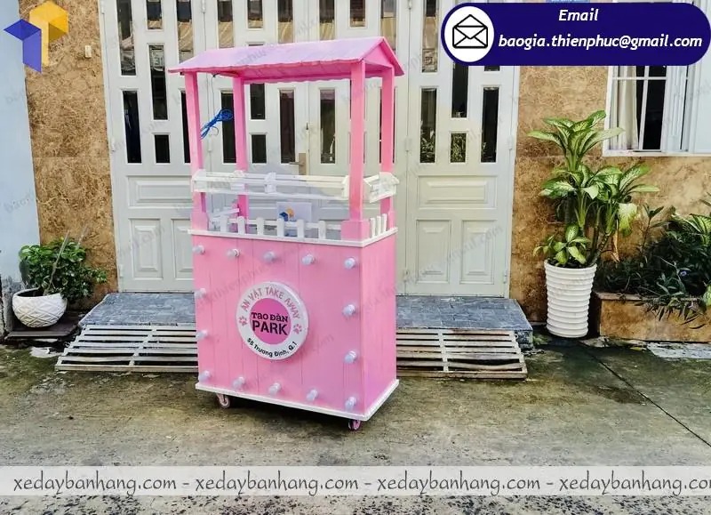 mẫu xe bán xiên que cá viên đẹp