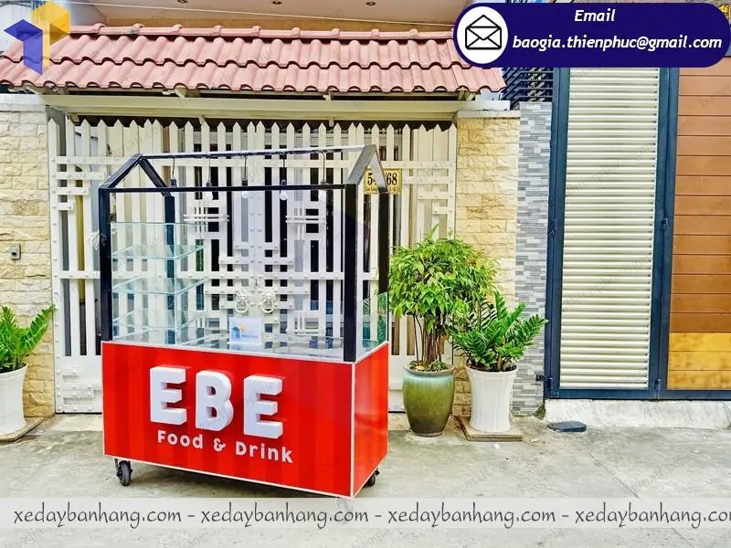 mẫu xe cà phê pha máy inox đẹp