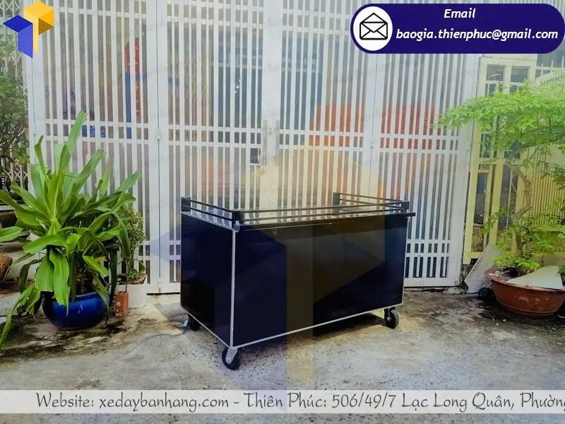 mẫu xe cafe mang đi bằng sắt đẹp