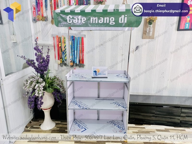 mẫu xe cafe mang đi giá rẻ đẹp
