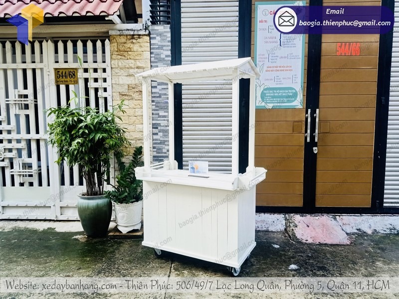 mẫu xe đẩy bán cá viên chiên đẹp